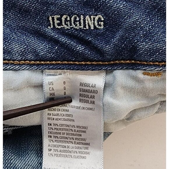 American Eagle Super Stretch Jegging Size 0 - Picture 7 of 8